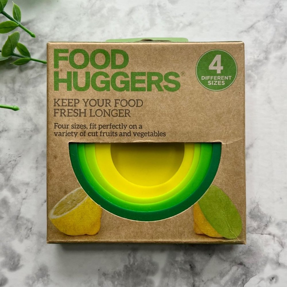 Food Huggers 4pc Reusable Silicone Food Savers - Fresh Greens